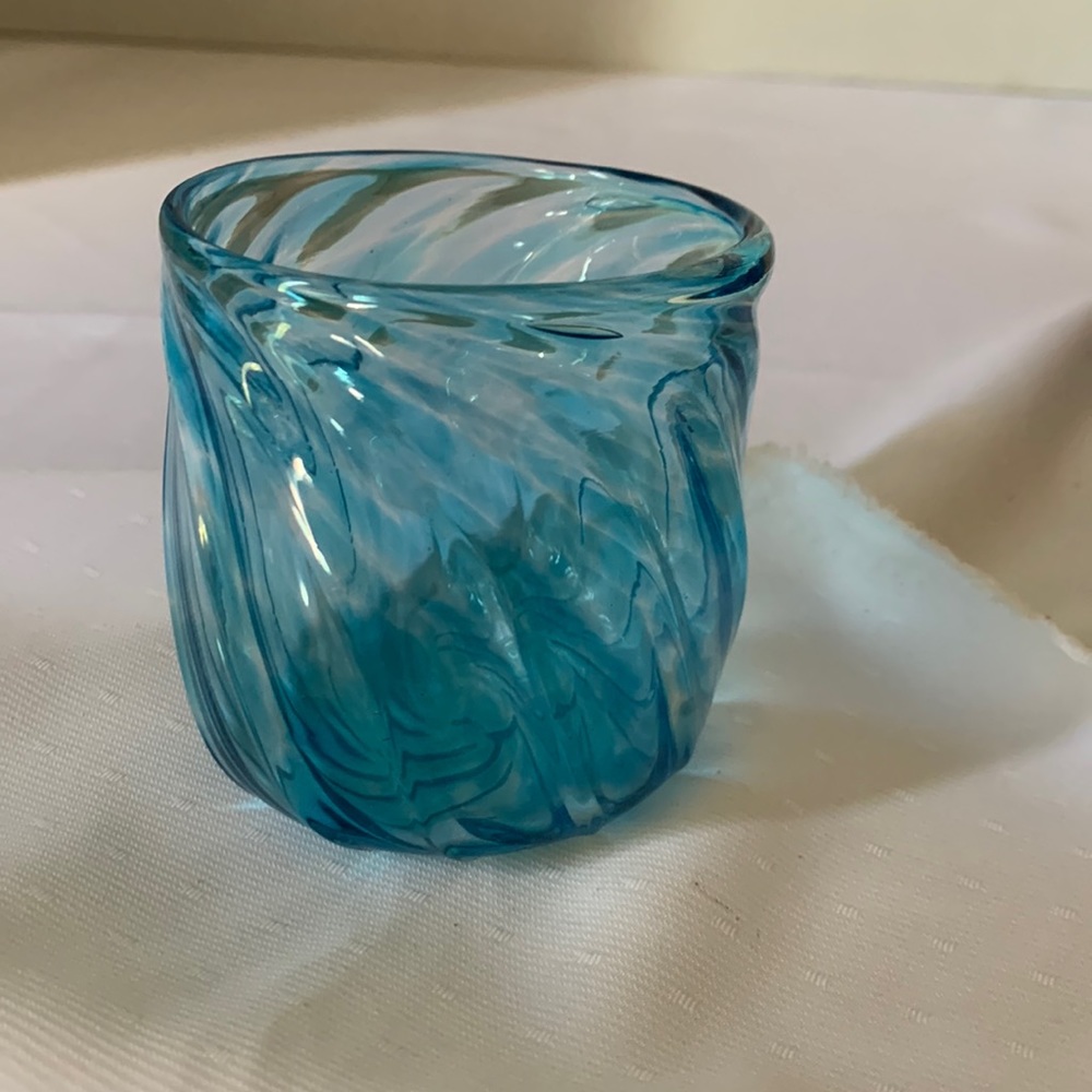 Candle holder / hand blown